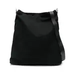 [Dries Van Noten] Dries Van Noten Leather-strap Canvas Tote Bag ONE SIZE BLACK