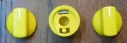 Yellow Davies 1510 Guitar Effects Pedal Set of 3 Control Knobs Fits Many Models