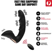 10 Speed Vibrating Dildo Clitoris G-Spot P-Spot Vibrating Anal Prostate Massager