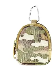 [Generic] Coin Purse Men - Small Belt Pouch with Zipper | Key Holder Case | Backpack Pouch for Travel | Secure Storage for Headphones, Keys, Cash, and