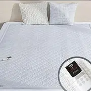 Heated Mattress Pad, Machine Washable, Auto 15 Hours Shut Off, 5 Heating Setting, Radiation Blocking, Wicking AeroSilver Material, Bed Warmer with Single Controller, UL Listed (Single)…