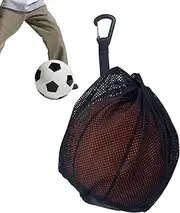 Beach Bag - Sports Equipment Bag, Mesh Ball Carry Bag | Basketball Storage Net Bag, Extra Large Sports Ball Bag, Foldable Soccer Backpack Gym Bag for Carrying Basketball Volleyball Soccer Football