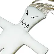 Mad Mojo Doll White - Voodoo Doll with pin and Ritual Instruction - Voodoo Guide ...