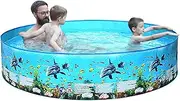 Portable Inflation- Hard Plastic Swimming Pool Folding Pool Family Swimming Pool Round Swimming Pool for Babies Adults