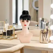 Female Mannequin Head Manikin Head Bust Professional with Makeup for Necklace