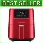 Sleek 2Qt Mini Air Fryer - Digital Control, Safe Nonstick, Dishwasher Ready