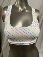 CALVIN KLEIN WOMEN'S UNLINED PRIDE BRALETTE SIZE SMALL NEW QP10360-163