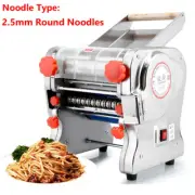 Electric Noodles Machine Pasta Maker Dough Roller with 2.5mm Round Cutter
