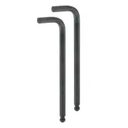 2pcs Ball End Hex Key Wrench 5/16" L-Shape Long Arm Hexagon SAE Wrenches Black