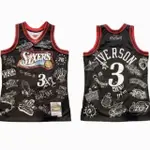 籃球高品質 SIXERS IVERSON NBA 球衣