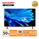 贈商品卡500+HDMI線 SHARP 夏普50吋4T-C50FK1X 4K連網電視