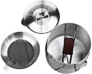 Camping Cooking Pot | 572ML Multipurpose Sauce Pot,Portable, Oven Safe, Dishwasher Safe, Ergonomic Handle, Induction Sauce Pan with Lid for Easy Pour