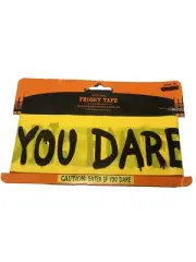 halloween decorations fright tape caution dare