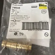 Viega Propress, 79035 Check Valve, 1/2" x 1/2" Bronze