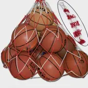 120cm Nylon Mesh Net Bag Basketball Football Volleyball Rugby 10 Balls J-UU