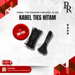 HITAM PR-CABLE TIES 黑色內容 100 件長 10 厘米