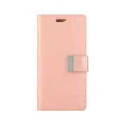 iPhone 13 Compatible Case Cover With Rich Diary - Rose Gold
