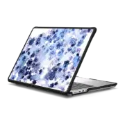 MacBook Pro 14-inch (M1 - M4) Impact Case SPRING BLOSSOMS 2 MACBOOK, BLUE PURPLE PRETTY FLOWERS WATERCOLOR FLORAL GARDEN PAINTING By Ebi Emporium