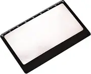 Credit Card Magnifier Card 3X - Slim Pocket Magnifying Glass for Jewelry, Science Experiments, Reading Magnifier for Menus or can use as Accessory for ID Badge Holders