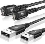 Garmin Watch Charger Cable [2-Pack,1.2M] Compatible with Garmin Fenix 8 7 7X Pro 6 6X 5 5S 5X,Vívoactive 5 4s 3,Forerunner 965 955 945 265 245 55 45,Approach S70 S62 S60,Venu 3 2S,Epix Instinct Tactix