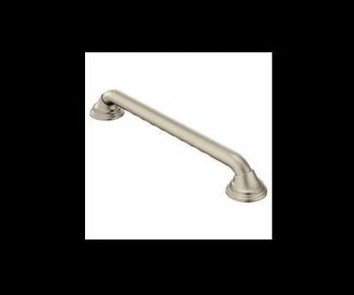 MOEN CSI 18 inch Brushed Nickel Grab Bar with Curl Grip - New