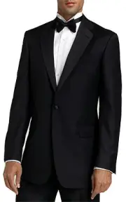 Men's Black Tuxedo. Size 42S Jacket & 34S Pants. Formal, Wedding, Prom, Dress