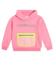 [Marc Jacobs Kids] Marc Jacobs Kids Logo cotton jersey hoodie Y 12 pink