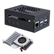 Metal Case for Raspberry Pi 5 with Pi 5 Active Cooler for Raspberry Pi 5 4GB/...