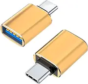 Youerte USB C to USB 3.0 Adapter (2 Pack),USB Type-C to USB,USB C Female to USB Male Adapter OTG Converter for MacBook Pro 2023 iMac iPad Mini 6/Pro and Other Type C or Thunderbolt 4/3 Devices Space
