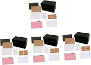 Operitacx Pcs Plastic Index Card Box Dividers Business Card Organizer Home Office Data Storage Lined for Writing