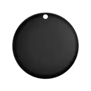 (Round Black) Mini GPS Tracker - Apple Find My Enabled, Key Finder, Wallet Locat