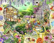 Ceaco - EZ2Hold - Kate Ward Thacker - Animal Garden Party - 1000 Piece Jigsaw Puzzle for Adults - Challenging Puzzle Perfect for Game Nights - Finished Size is 30 x 24