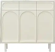 Freestanding Entrance Door Shoe Cabinet, Home Doorway, Luxury Cream Style Entrance Hall Integrated Cabinet Outside The Corridor Shoe Cupboard(120cm)