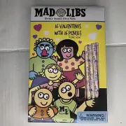 MAD LIBS Valentine Cards and Pencils Happy Valentine’s Day Fun Unopened NEW