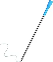 Pack of 20 Ballpoint Pen Refills Blue Metal 8 cm Long Interchangeable 1 mm Tip Smooth Writing Refills Blue Ink for Office School Home