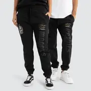 [Nena and Pasadena AFL] Collingwood Magpies AFL Cali Trackpants Jet Black