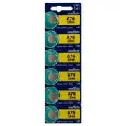 MURATA - LR44 A76 1.5V Alkaline button Cell Battery 6 pcs
