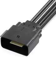 1 Set of 16 pin car Oil Pump Fog Light Connector Engine Cable Connector Female Male Wire Harness 34985-1601 34986-2144(16 Pin Male,20 Sets)