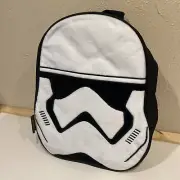 Star Wars Stormtrooper Mini Backpack - Black/White, NEW