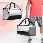 【NIKE 耐吉】包包 HOOPS ELITE DUFFLE BAG 男女款 白 黑 金 健身包 行李袋 大容量(DX9789-100)