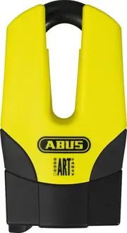 ABUS Granit Quick 37/60 Pro Brake Disc Lock, black-yellow, Size 53 mm for Men Black Yellow