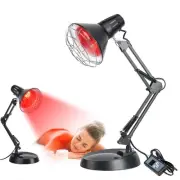 Infrared Red Light Therapy with Sturdy Base, Infrared Heat Lamp Device with 1...