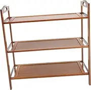 LOPUNER Bamboo Shoe Rack for Entryway Closet Compact Shoe Organizer Easy to Clean Space Saving Design