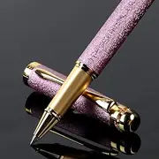 BOCIYER Rollerball Pen with Liquid Ink, Best Ballpoint Pen Gift Set for Men and Women, Black Ink Fancy Pen Refillable for Pretty Pens, Cool Pens, Cute Pens (Pink)
