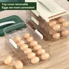 Egg Storage Container Place Firmly Keep Tidy Refrigerator Side Door Drawer Type