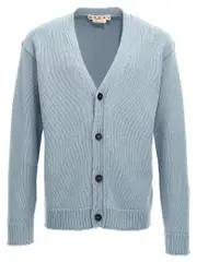 [Marni] Marni-Wool Cardigan Maglioni Celeste-Uomo 50IT Light Blue