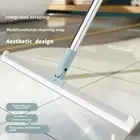 2025 Magic Broom:Silicone Bathroom Squeegee Scraper 2-in-1,Wet/Dry Floor Cleaner