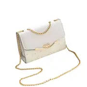 Sequined Messenger Shoulder Bag For Women Beige With Pendant Women's Bags & Handbags