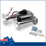 NEW Dual Trumpet 600DB 12V Car Air Horn Dual Tone Boat Lorry Truck Train Speaker (for: Nissan)