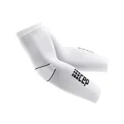 Elbow Support Compression Sleeves, Men & Women - Arm III-L1 White/Black